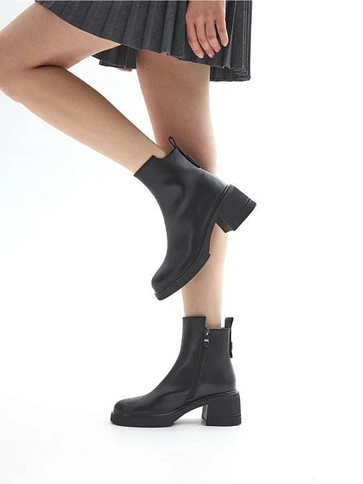 Женские ботильоны FEDERICA RODARI черные, артикул 31E-K627-L661