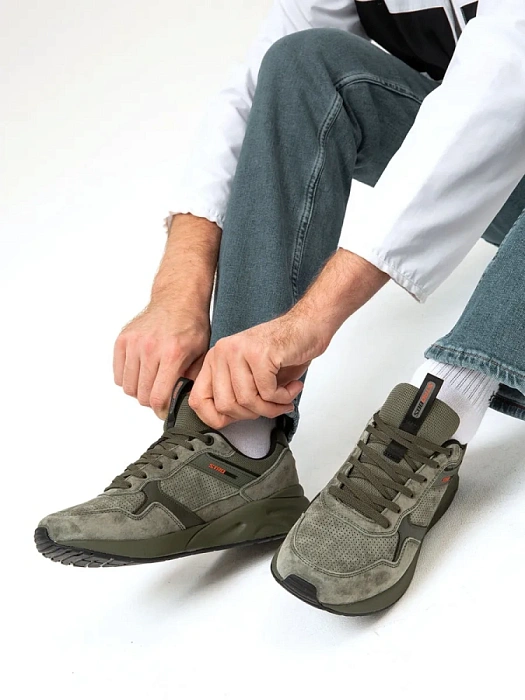 Мужские кроссовки STROBBS хаки, артикул C3631-19