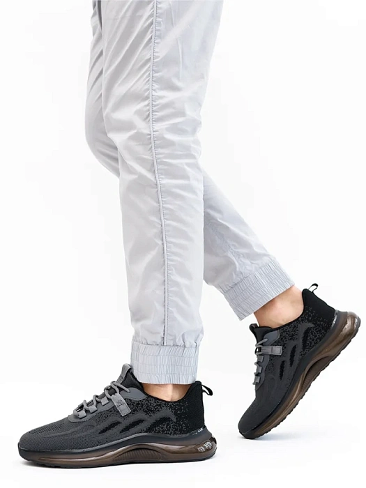 Мужские кроссовки BRUNO RENZONI  черные, артикул RH8512B