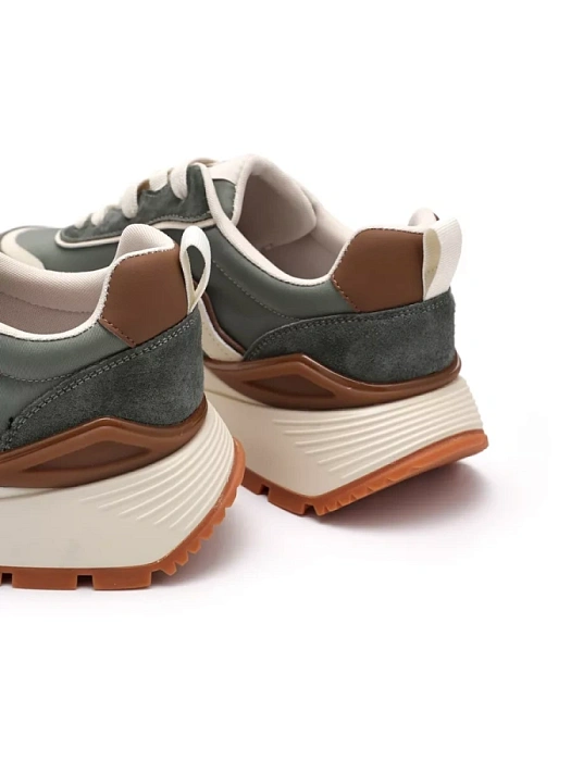 Женские кроссовки SOFIA-ALEXANDRA зеленые, артикул SA16528-WT-1