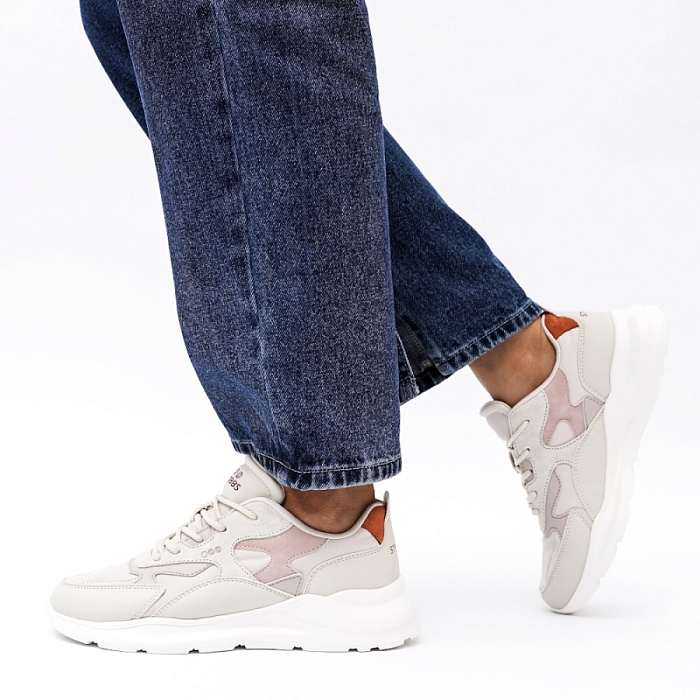 Женские кроссовки STROBBS бежевые, артикул F7369-16