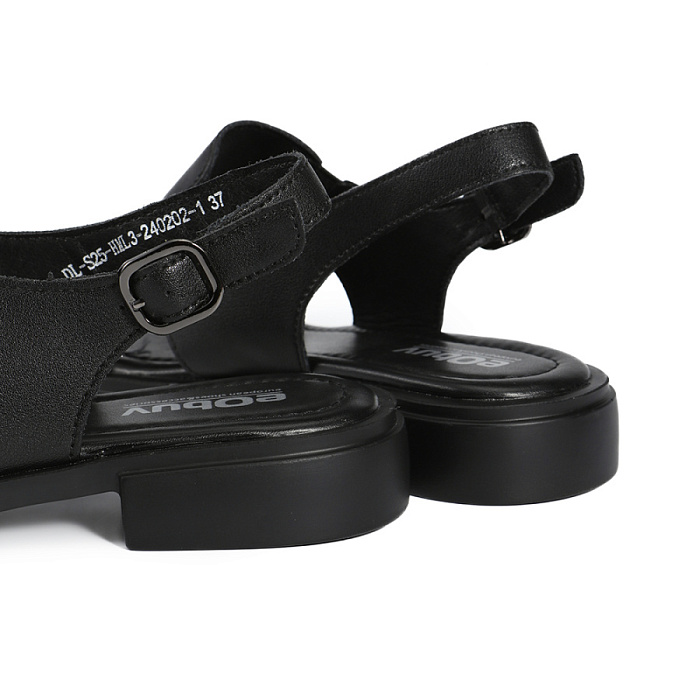 Женские сандалии eObuv черные, артикул DL-S25-HML3-240202-1