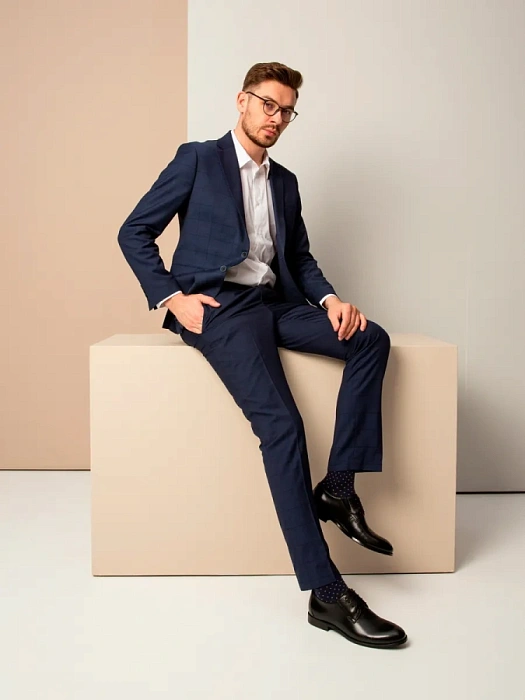 Мужские туфли BRUNO RENZONI  черные, артикул G189AB-G37A-BNP