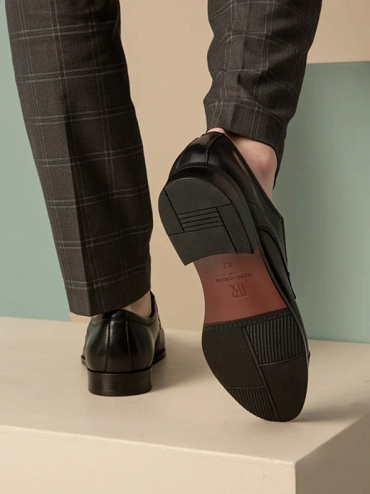 Мужские дерби BRUNO RENZONI  черные, артикул 5381A-910A