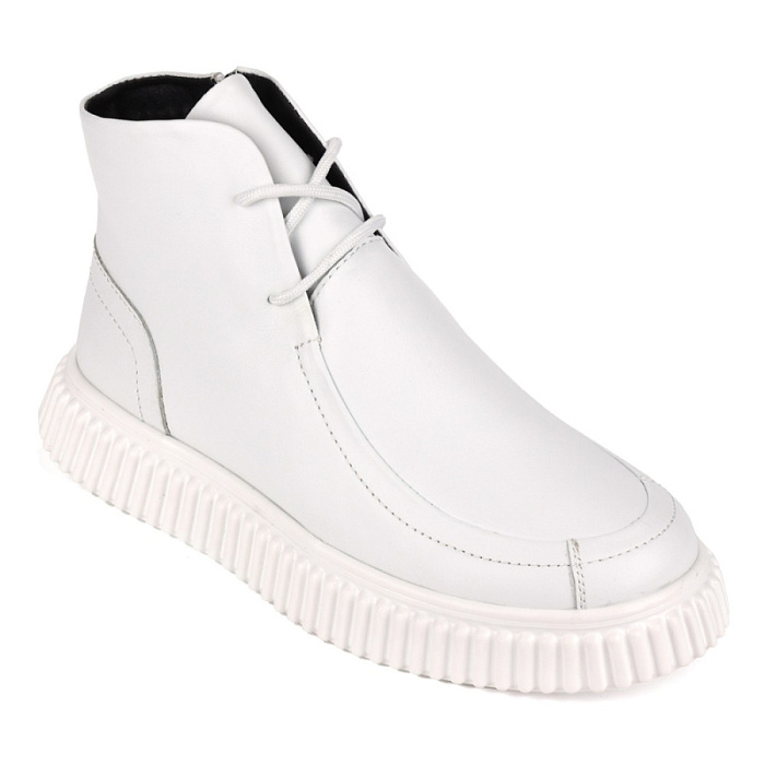 Женские ботинки basic Donna Daniella  белые, артикул 8-2618-1.00-1462