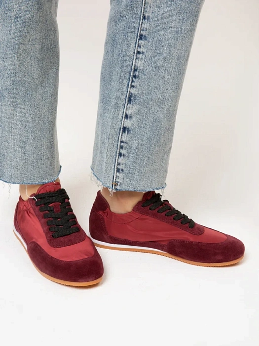 Женские кроссовки SOFIA-ALEXANDRA бордовые, артикул LT191-2-V