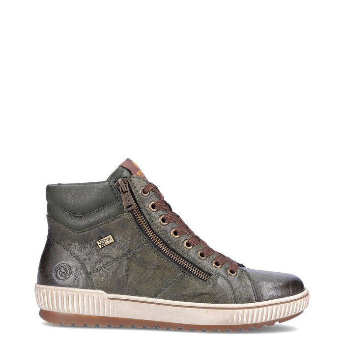 Женские ботинки basic REMONTE зеленые, артикул D0772-52