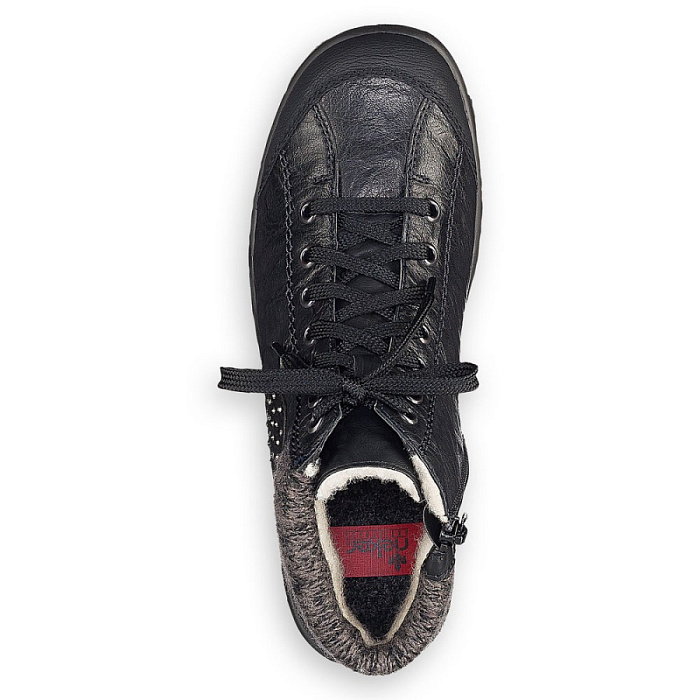 Женские ботинки basic RIEKER черные, артикул L7110-01