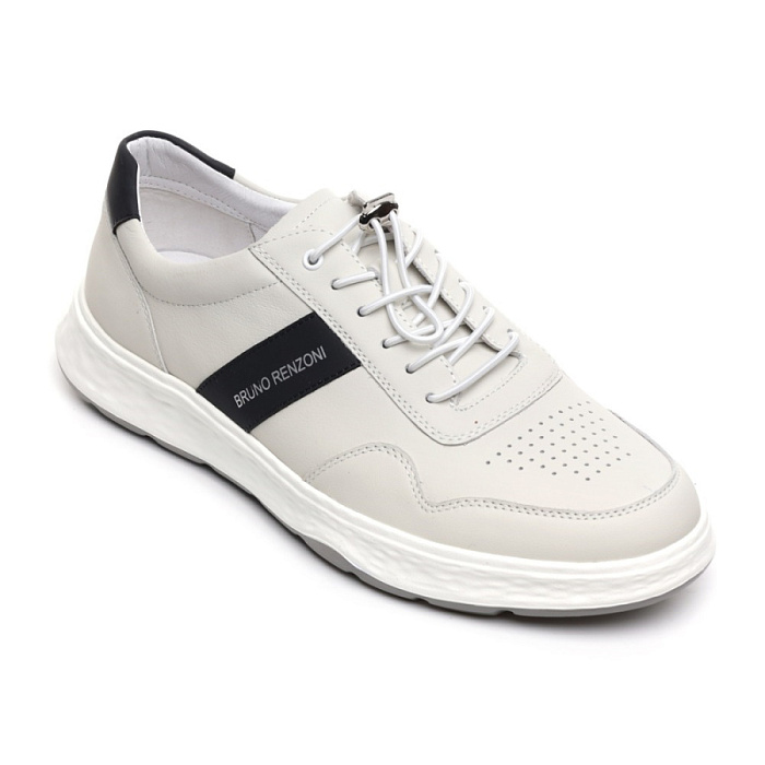 Мужские кроссовки BRUNO RENZONI  белые, артикул Q110A-2D