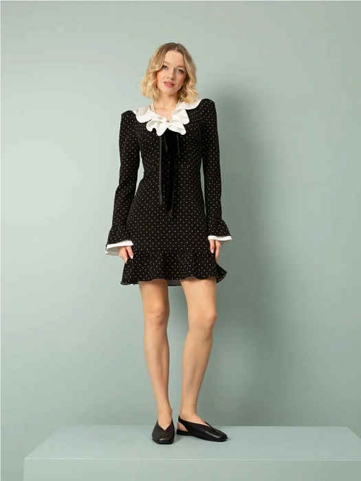 Женские слингбэки FEDERICA RODARI черные_матовые, артикул 43E-E2915-N64703-28