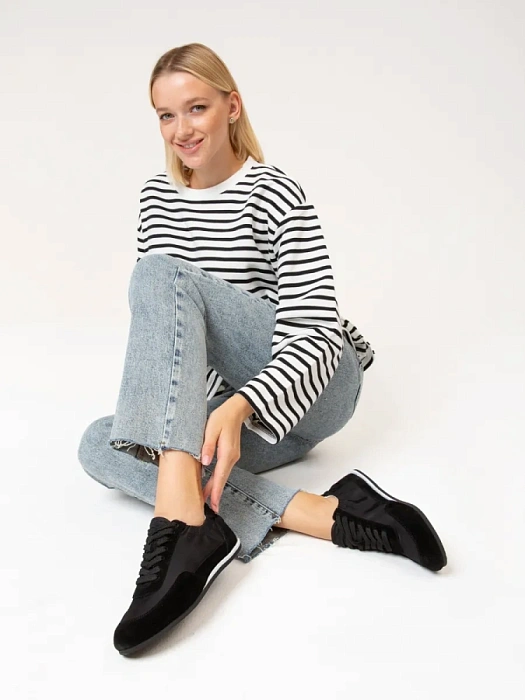 Женские кроссовки SOFIA-ALEXANDRA черные, артикул LT191-2-W