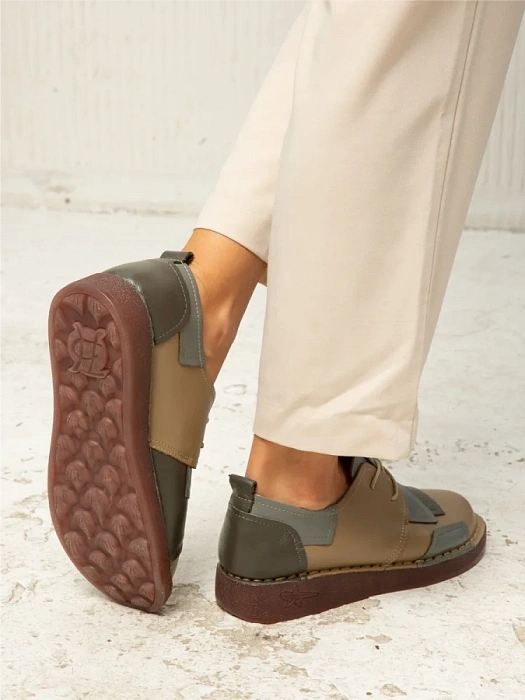 Женские туфли eObuv бежевые, артикул DB8370-3