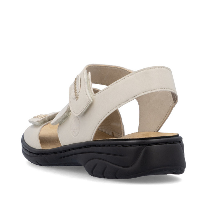 Женские сандалии RIEKER бежевые, артикул 64573-81