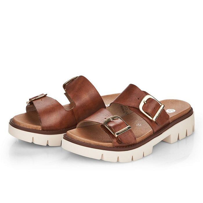 Женские сабо REMONTE коричневые, артикул D7953-24