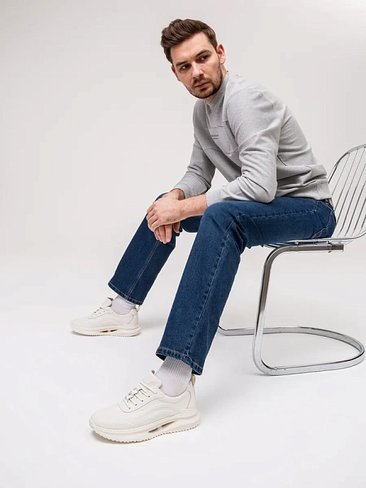 Мужские кроссовки BRUNO RENZONI  белые, артикул SY52302-2