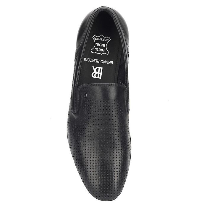 Мужские туфли basic BRUNO RENZONI  черные, артикул 104-997-1-1