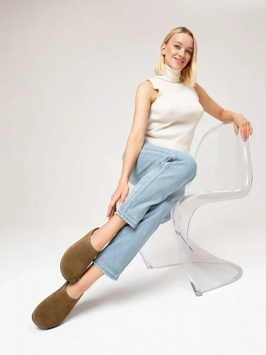 Женские пантолеты SOFIA-ALEXANDRA хаки, артикул LT608-79-1MM-H