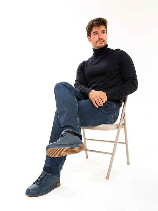 Мужские кеды BRUNO RENZONI  синие, артикул WL3897T-3