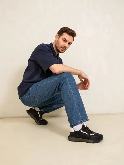 Мужские кроссовки BRUNO RENZONI  черные, артикул ZCA8980T-B9