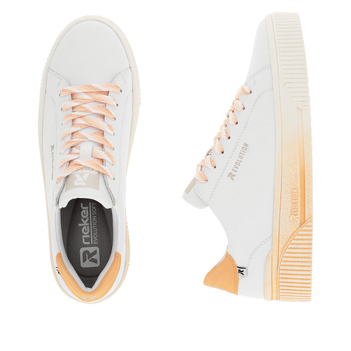 Женские кеды RIEKER белые, артикул W0704-81