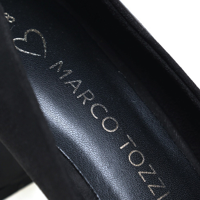 Женские туфли лодочки basic MARCO TOZZI черные, артикул 2-22418-41-001