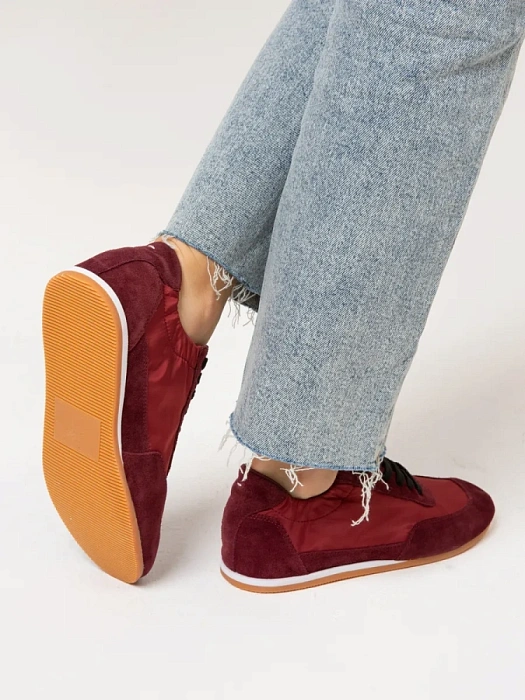 Женские кроссовки SOFIA-ALEXANDRA бордовые, артикул LT191-2-V