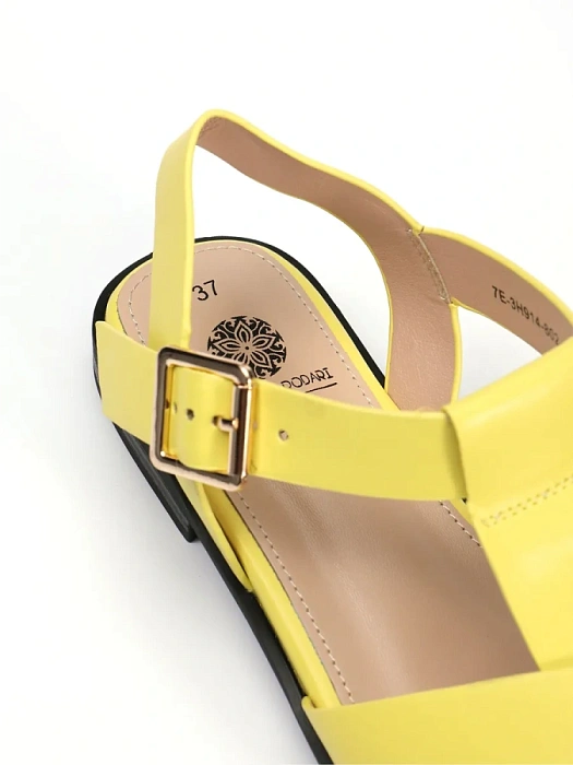 Женские сандалии FEDERICA RODARI желтые, артикул 7E-3H914-802-S43