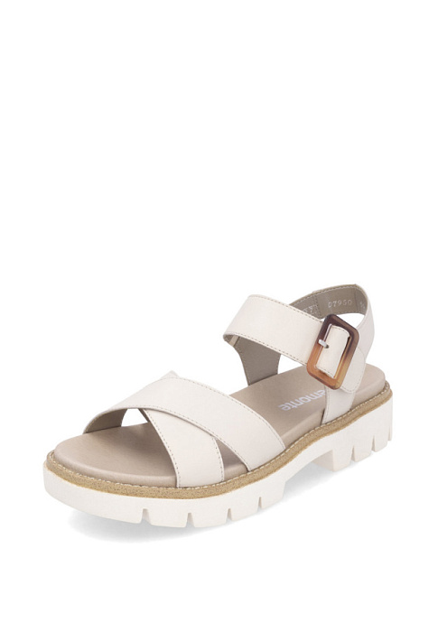 Женские босоножки  REMONTE бежевые, артикул D7950-60