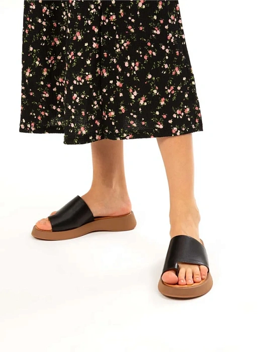 Женские сабо eObuv черные, артикул EO-G-121-24-1