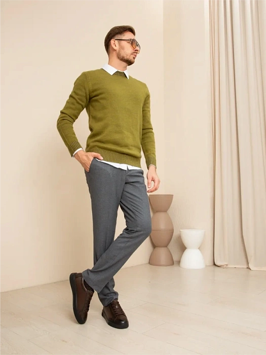 Мужские кеды BRUNO RENZONI  коричневые, артикул 523020-116