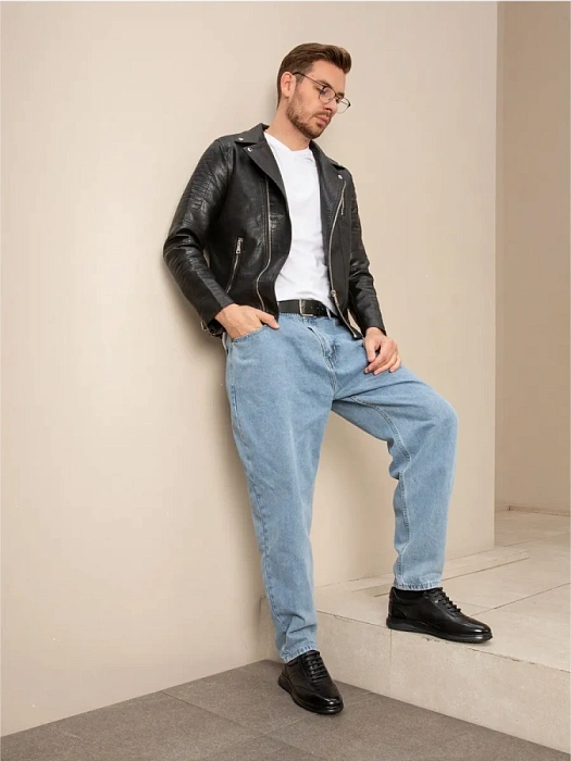 Мужские кроссовки BRUNO RENZONI  черные, артикул A005-1