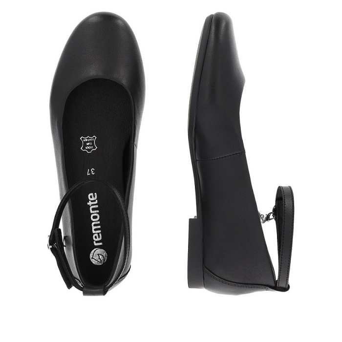 Женские туфли лодочки basic REMONTE черные, артикул D0K03-00