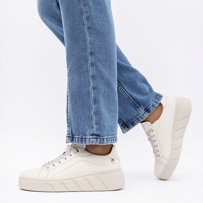 Женские кеды RIEKER белые, артикул W0503-80