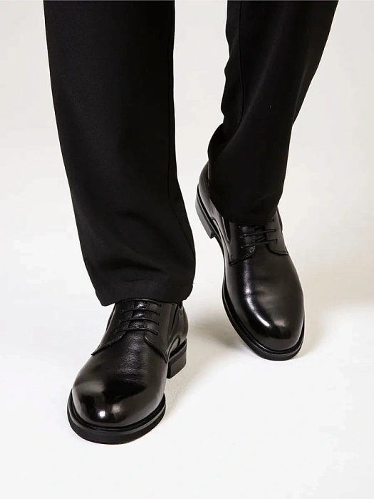 Мужские туфли BRUNO RENZONI  черные, артикул JB25A-23A-NP