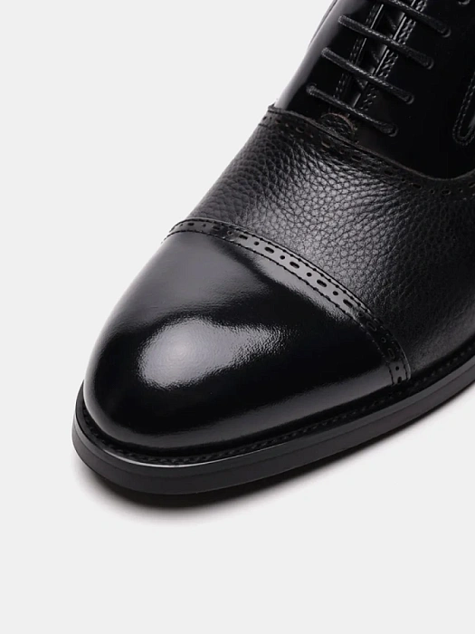 Мужские оксфорды BRUNO RENZONI  черные, артикул 5408A-910F-1