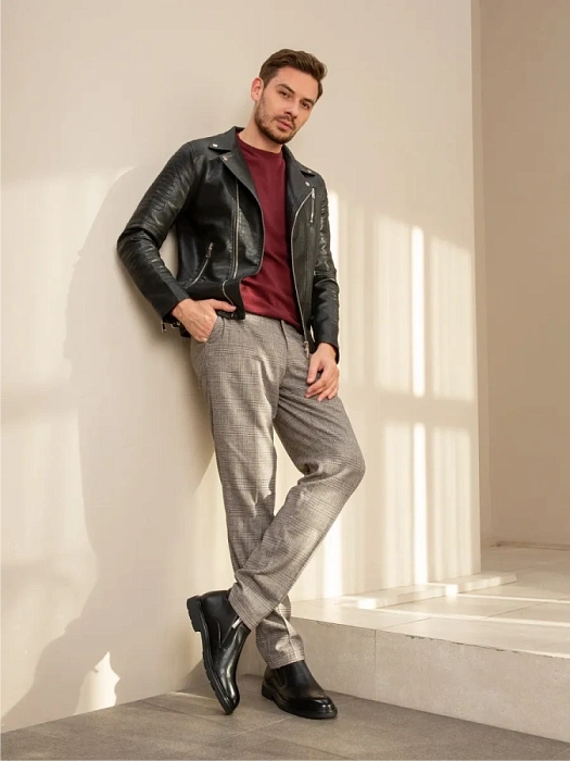 Мужские ботинки BRUNO RENZONI  черные, артикул H011-2