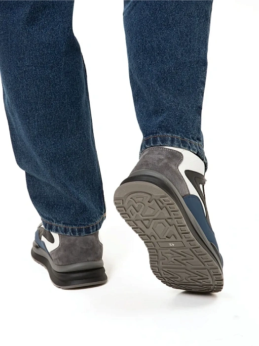 Мужские ботинки BRUNO RENZONI  серые, артикул BR19469-MN/10