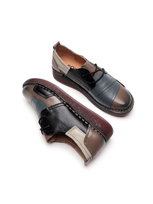 Женские туфли eObuv бежевые, артикул DB8369-7.(W21)