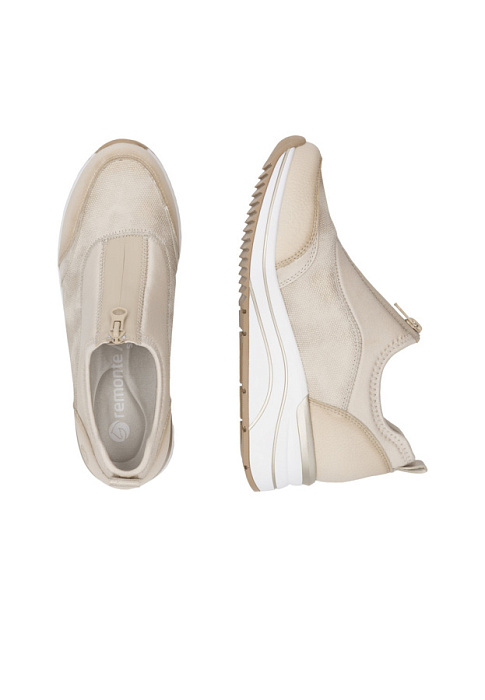 Женские кроссовки REMONTE бежевые, артикул D0T08-61