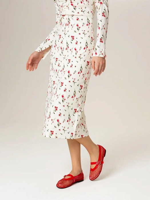 Женские балетки SOFIA-ALEXANDRA красные, артикул 38H-HF1272-6194D3