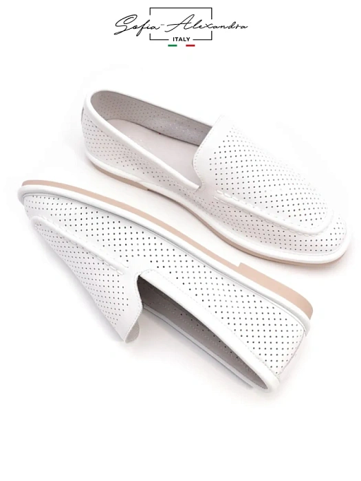 Женские туфли SOFIA-ALEXANDRA белые, артикул SA16793-WB/8-1