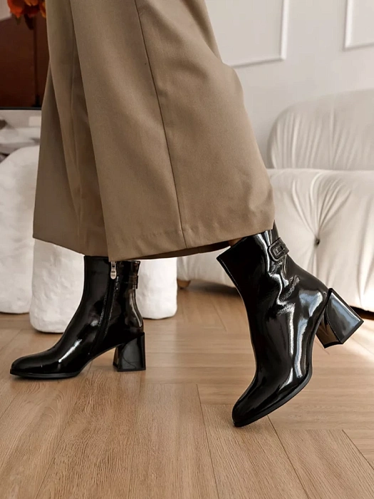 Женские ботильоны SOFIA-ALEXANDRA черные, артикул 17E-Z16541-F03B