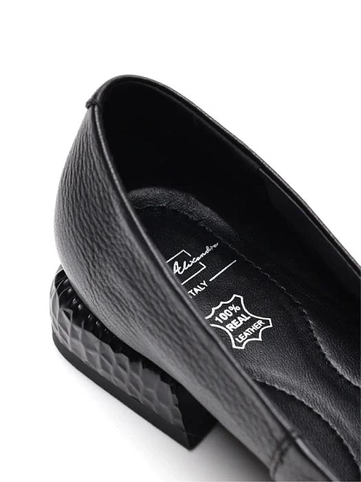 Женские балетки SOFIA-ALEXANDRA черные, артикул 38E-HF593-A