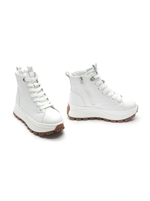 Женские ботинки SOFIA-ALEXANDRA белые, артикул F243-PAK-04-B-Q