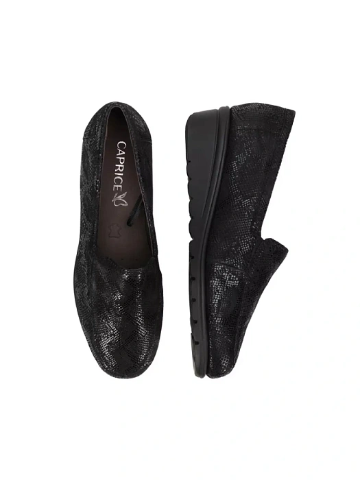 Женские туфли CAPRICE черные, артикул 9-24701-41-010