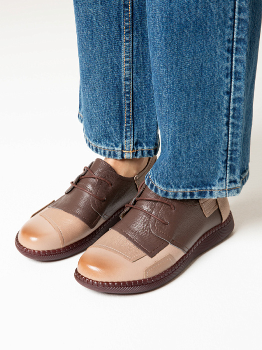 Женские туфли eObuv коричневые, артикул DB-S22-LM3-2211-30W1