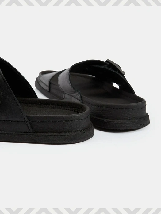 Мужские слайдеры BRUNO RENZONI  черные, артикул 031.674-1_black