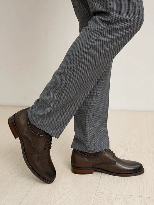 Мужские туфли BRUNO RENZONI  коричневые, артикул DF2265-101B