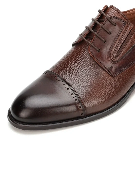 Мужские дерби BRUNO RENZONI  коричневые, артикул 5479A-707C