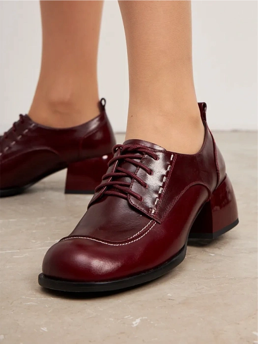 Женские туфли SOFIA-ALEXANDRA бордовые, артикул 4E-5594-901-25W